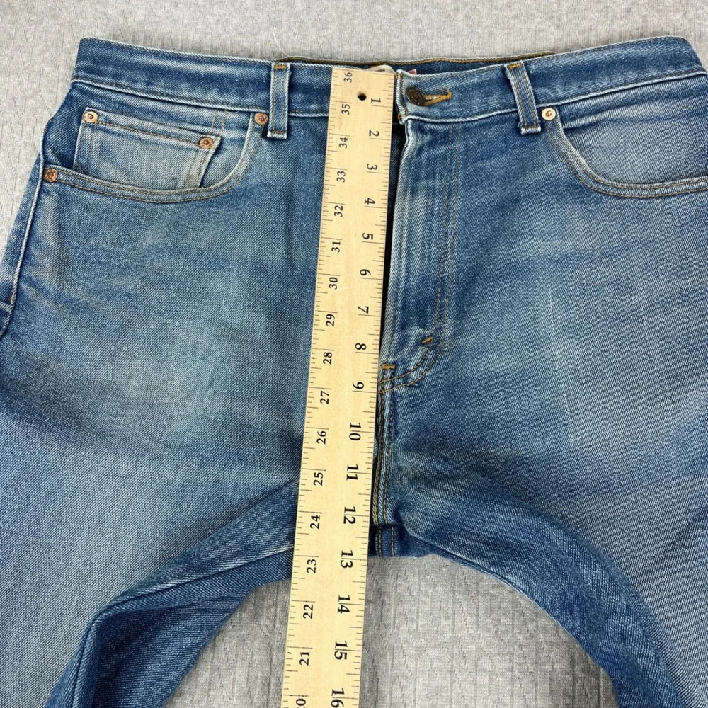 Vintage Levi's 517 Bootcut Jeans Mens 38x30 Fits 34X29 Blue Classic Fit Workwear